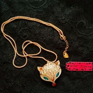 Betsey Johnson Fox Necklace